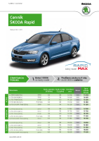 Skoda Rapid - cennik 01-2013-0